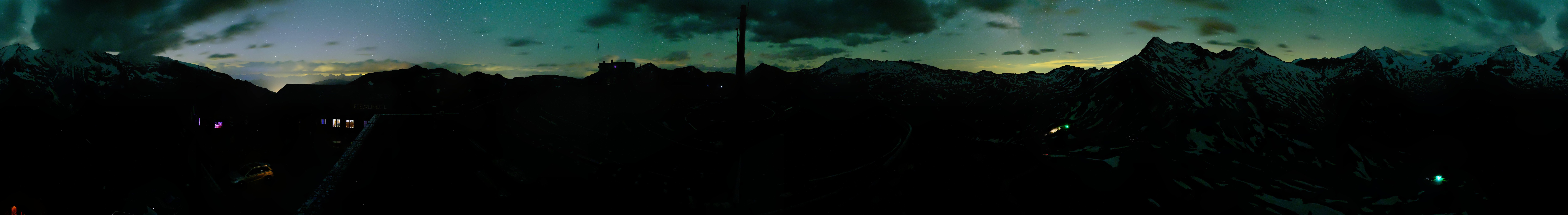 Archived image Webcam Panorama Grossglockner High Alpine Road - Edelweißhütte