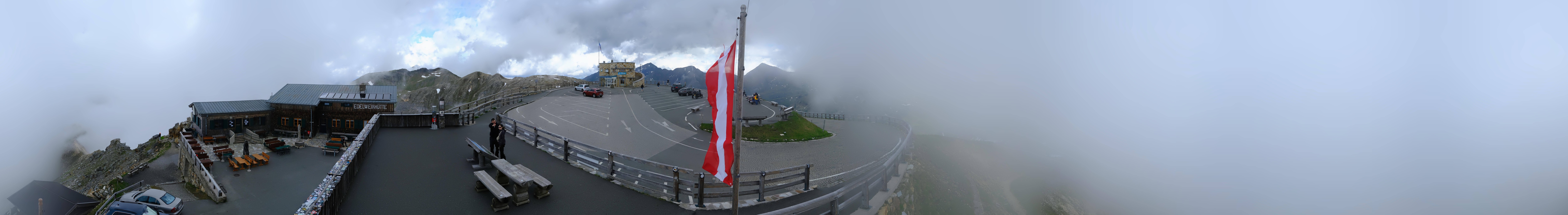 Archived image Webcam Panorama Grossglockner High Alpine Road - Edelweißhütte