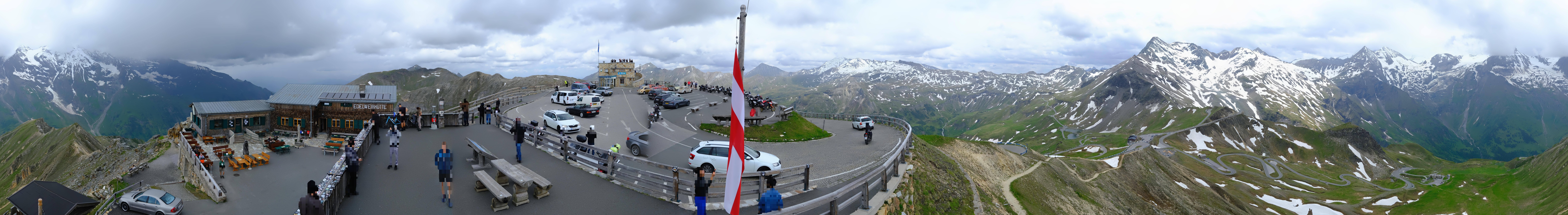 Archived image Webcam Panorama Grossglockner High Alpine Road - Edelweißhütte
