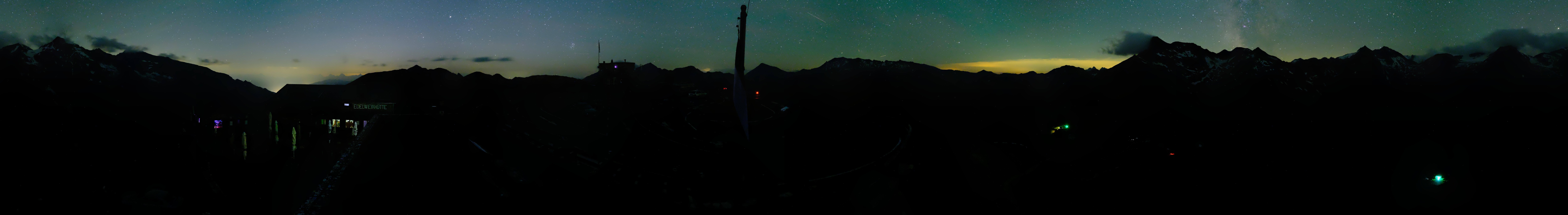 Archived image Webcam Panorama Grossglockner High Alpine Road - Edelweißhütte