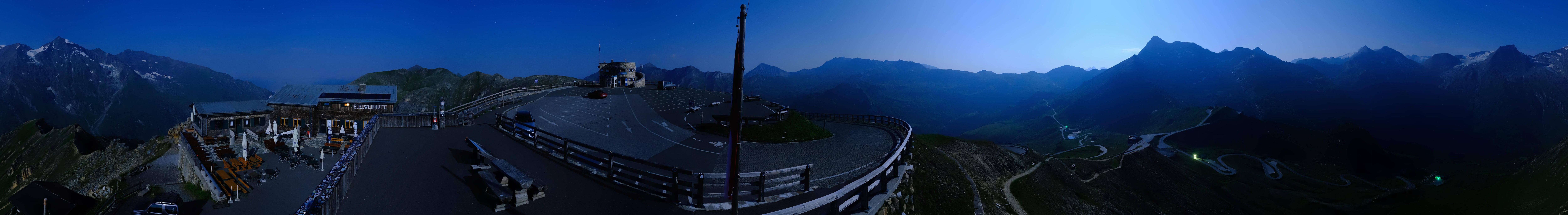 Archived image Webcam Panorama Grossglockner High Alpine Road - Edelweißhütte
