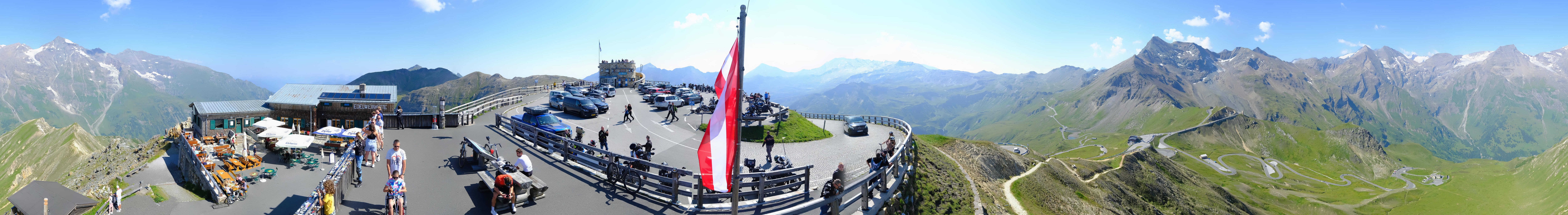 Archived image Webcam Panorama Grossglockner High Alpine Road - Edelweißhütte