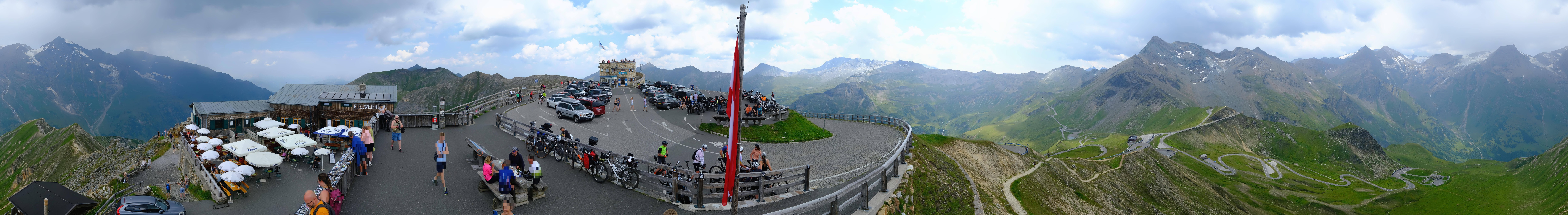 Archived image Webcam Panorama Grossglockner High Alpine Road - Edelweißhütte