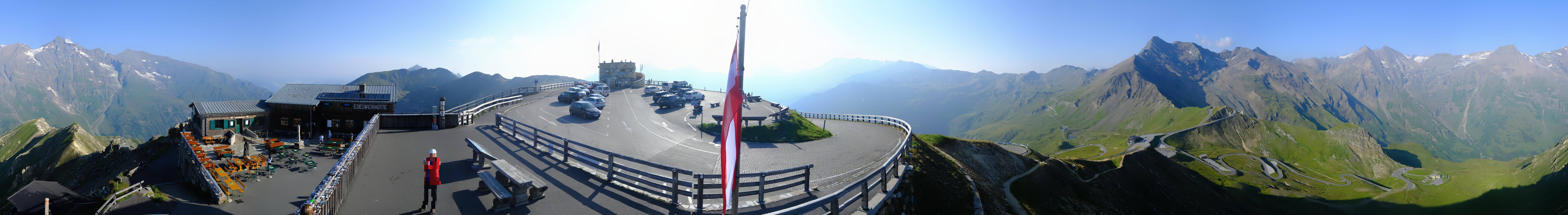 Archived image Webcam Panorama Grossglockner High Alpine Road - Edelweißhütte