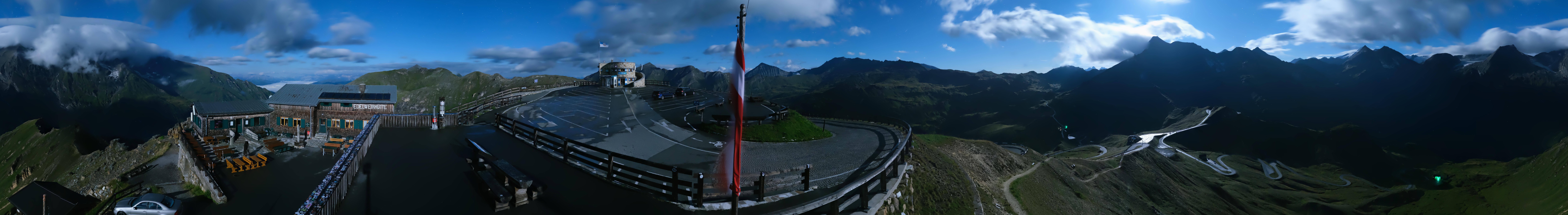 Archived image Webcam Panorama Grossglockner High Alpine Road - Edelweißhütte