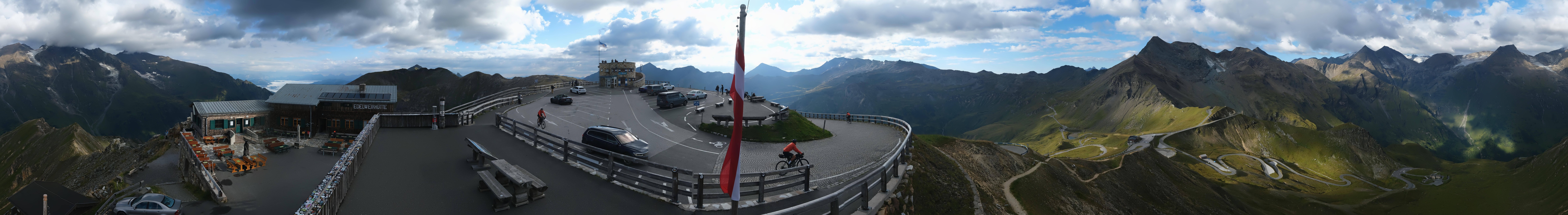 Archived image Webcam Panorama Grossglockner High Alpine Road - Edelweißhütte