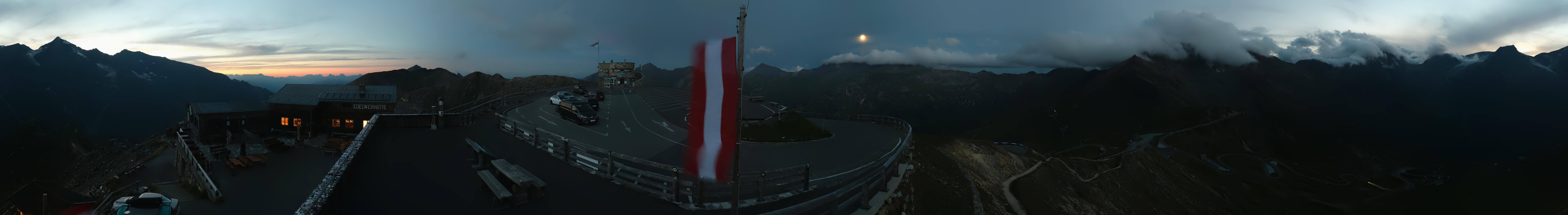 Archived image Webcam Panorama Grossglockner High Alpine Road - Edelweißhütte