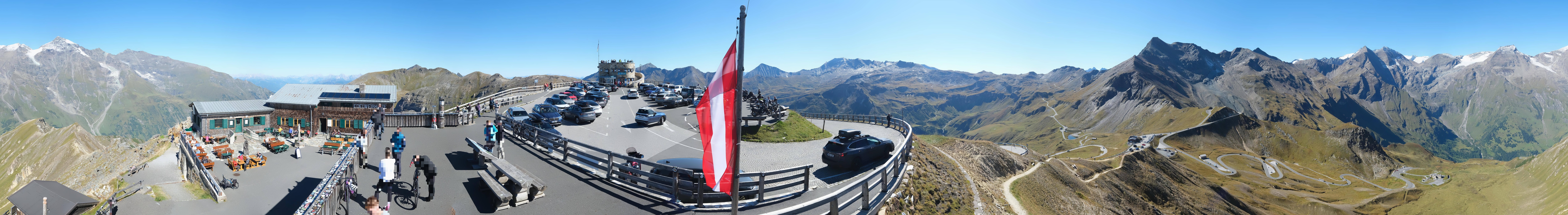 Archived image Webcam Panorama Grossglockner High Alpine Road - Edelweißhütte