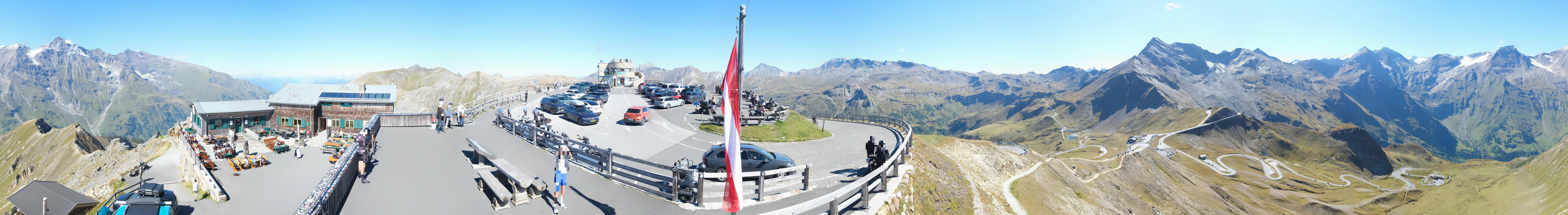 Archived image Webcam Panorama Grossglockner High Alpine Road - Edelweißhütte