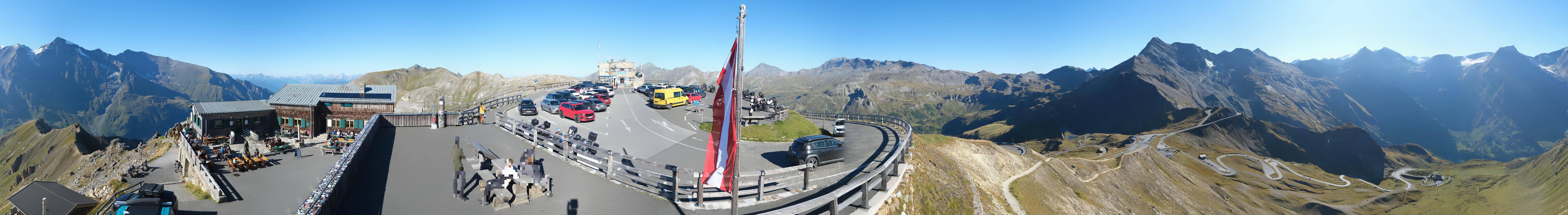 Archived image Webcam Panorama Grossglockner High Alpine Road - Edelweißhütte