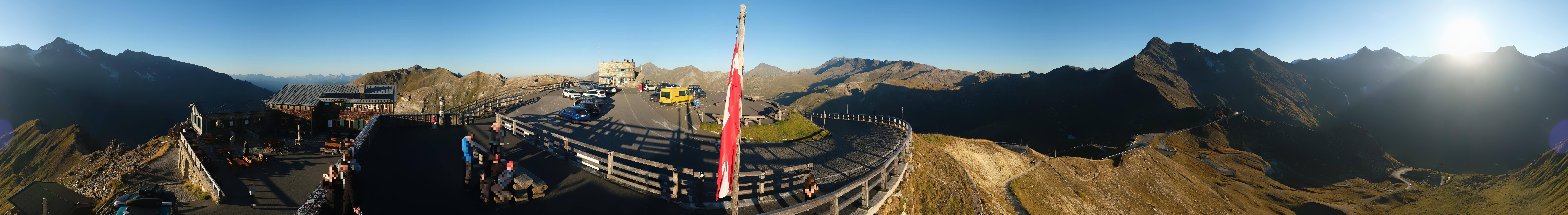 Archived image Webcam Panorama Grossglockner High Alpine Road - Edelweißhütte
