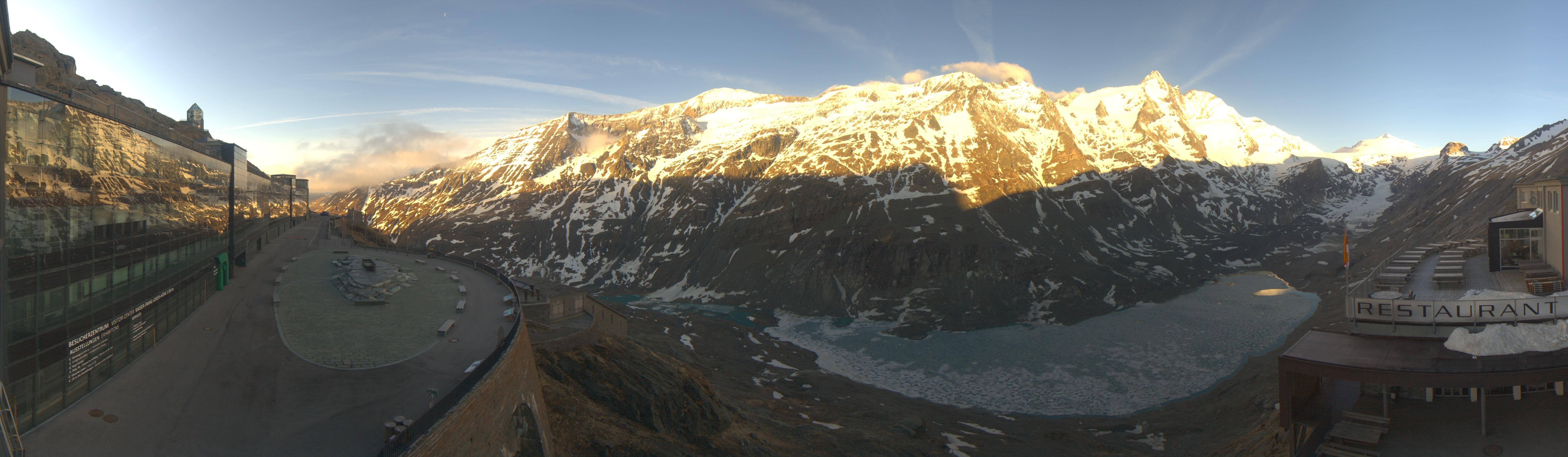 Archiv Foto Webcam Großglockner: Gletscherrestaurant Freiwandeck