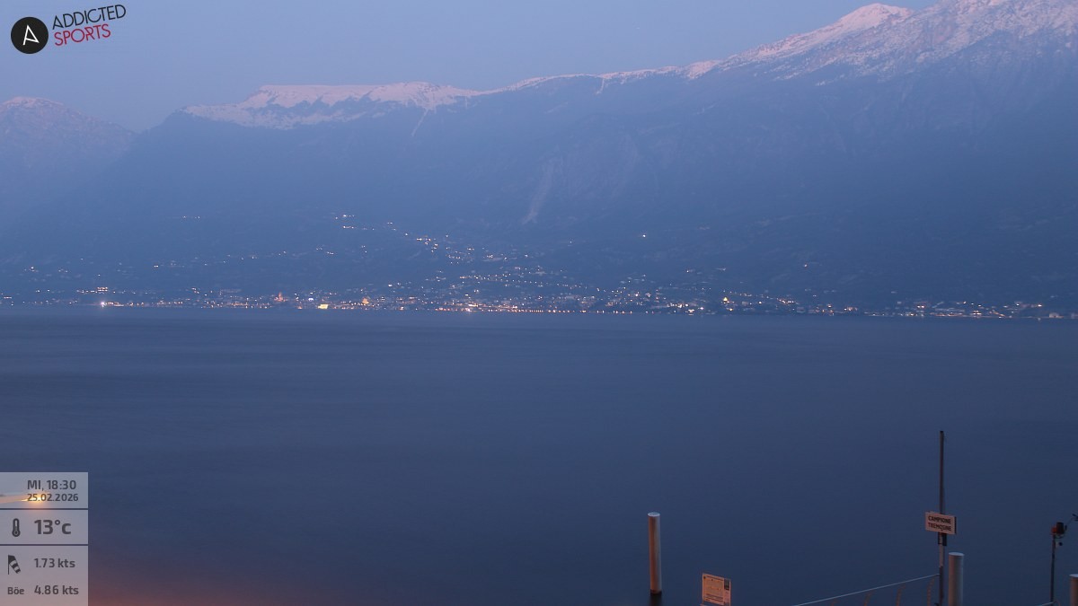 Archiv Foto Webcam Gardasee Campione del Garda