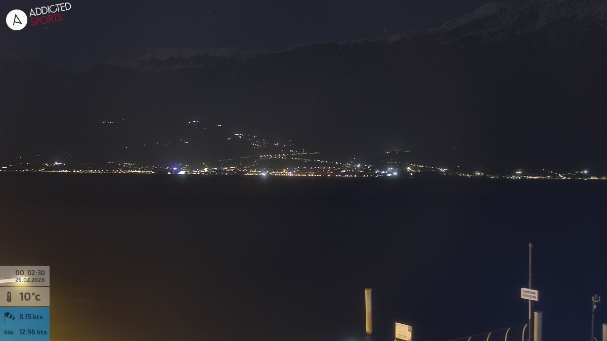 Archived image Webcam Campione del Garda - Lake Garda