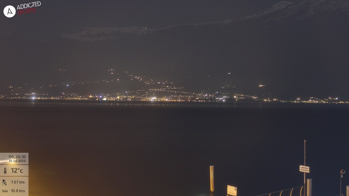 Archived image Webcam Campione del Garda - Lake Garda