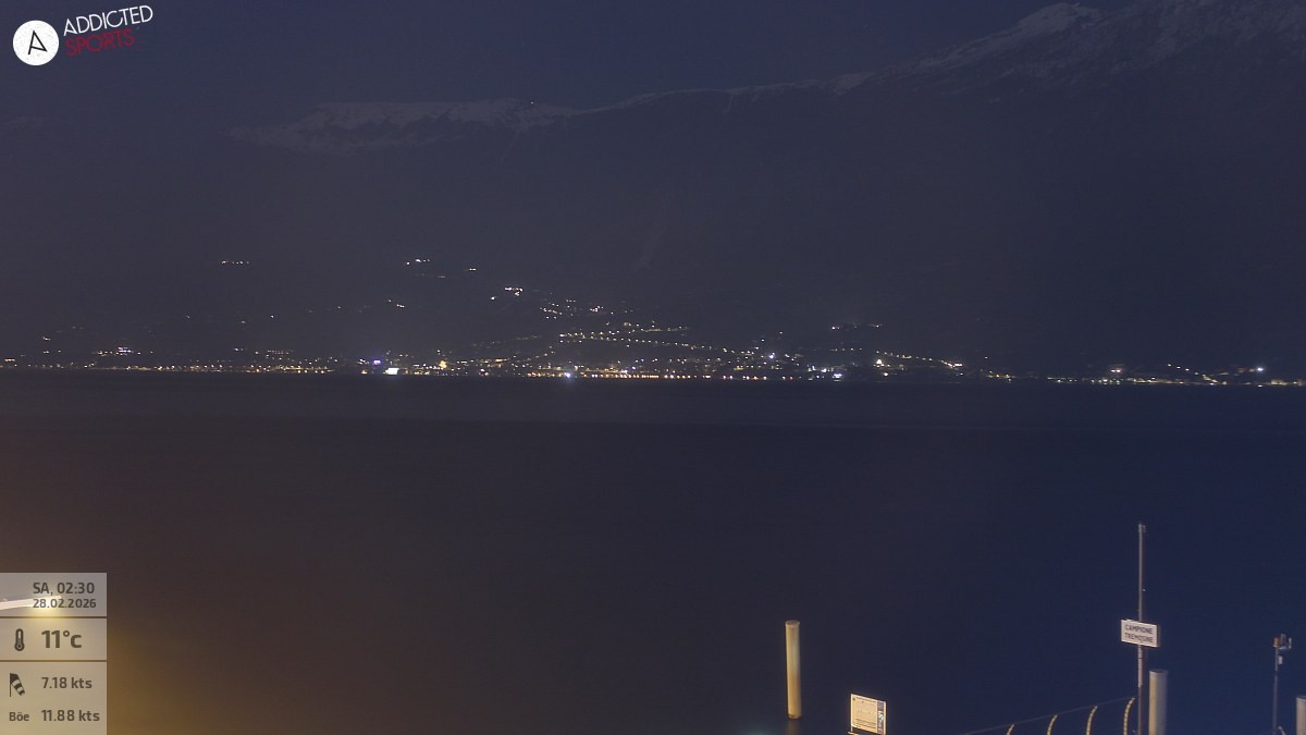 Archived image Webcam Campione del Garda - Lake Garda