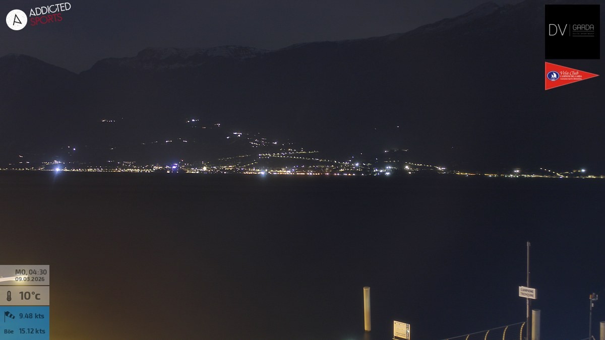 Archiv Foto Webcam Gardasee Campione del Garda