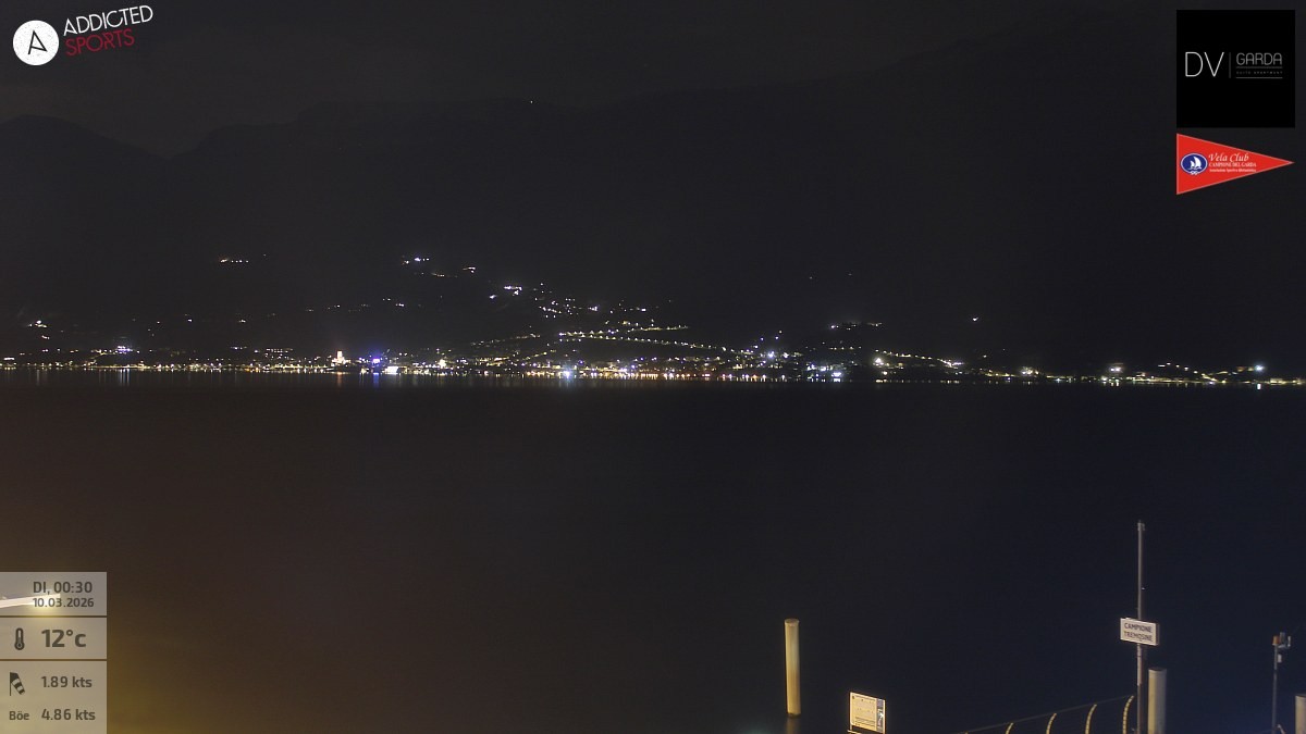 Archiv Foto Webcam Gardasee Campione del Garda