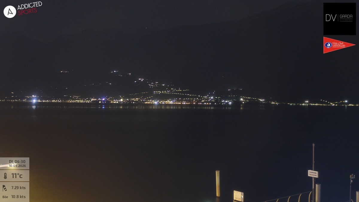 Archiv Foto Webcam Gardasee Campione del Garda