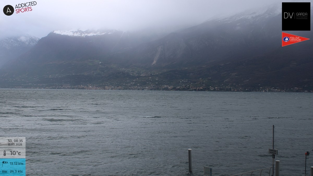Archived image Webcam Campione del Garda - Lake Garda