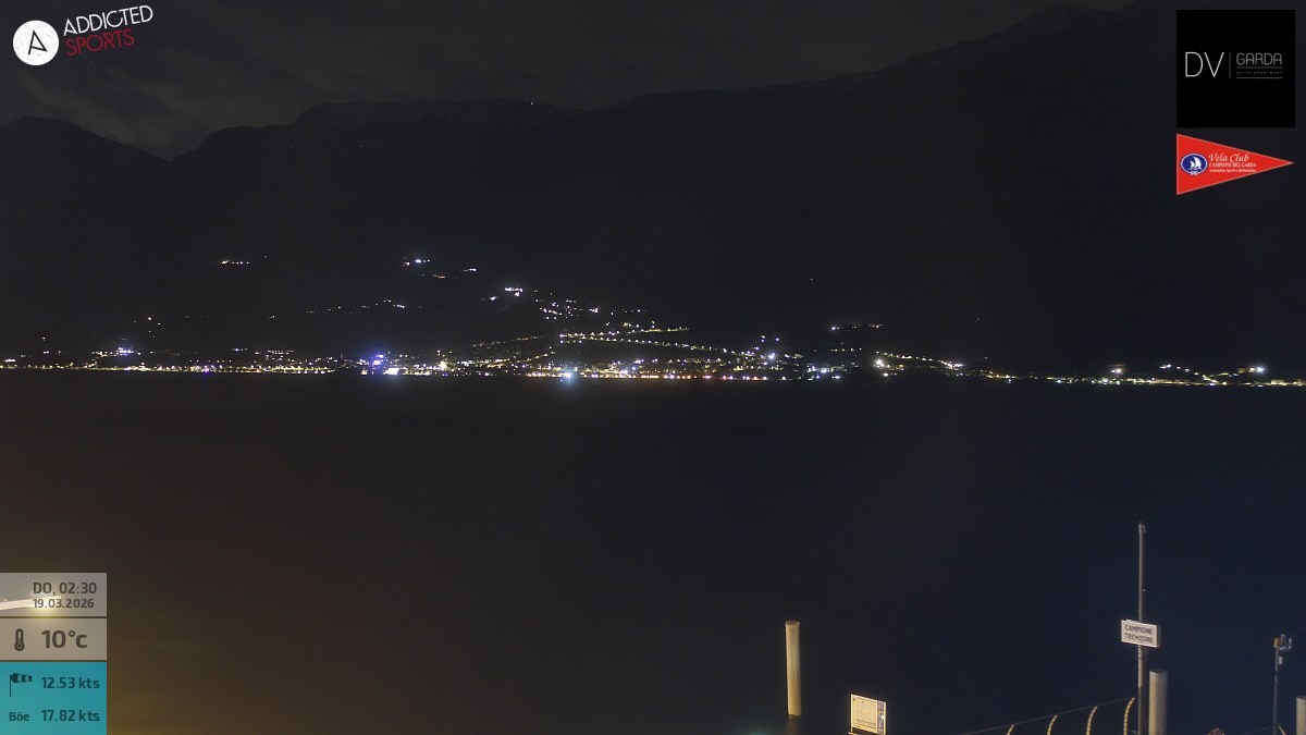 Archiv Foto Webcam Gardasee Campione del Garda