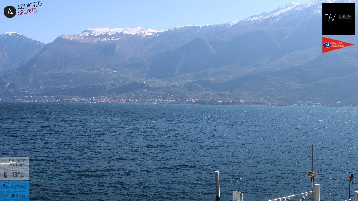 Archiv Foto Webcam Gardasee Campione del Garda