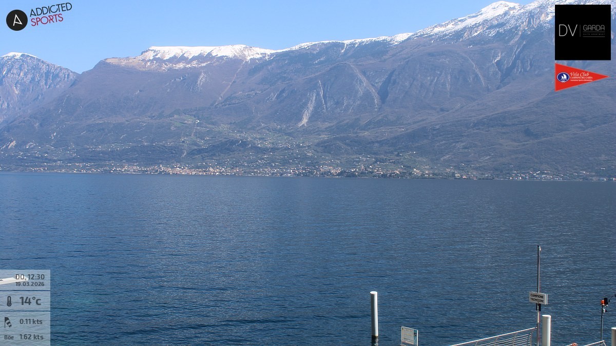 Archiv Foto Webcam Gardasee Campione del Garda
