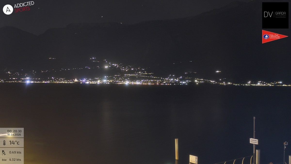 Archiv Foto Webcam Gardasee Campione del Garda
