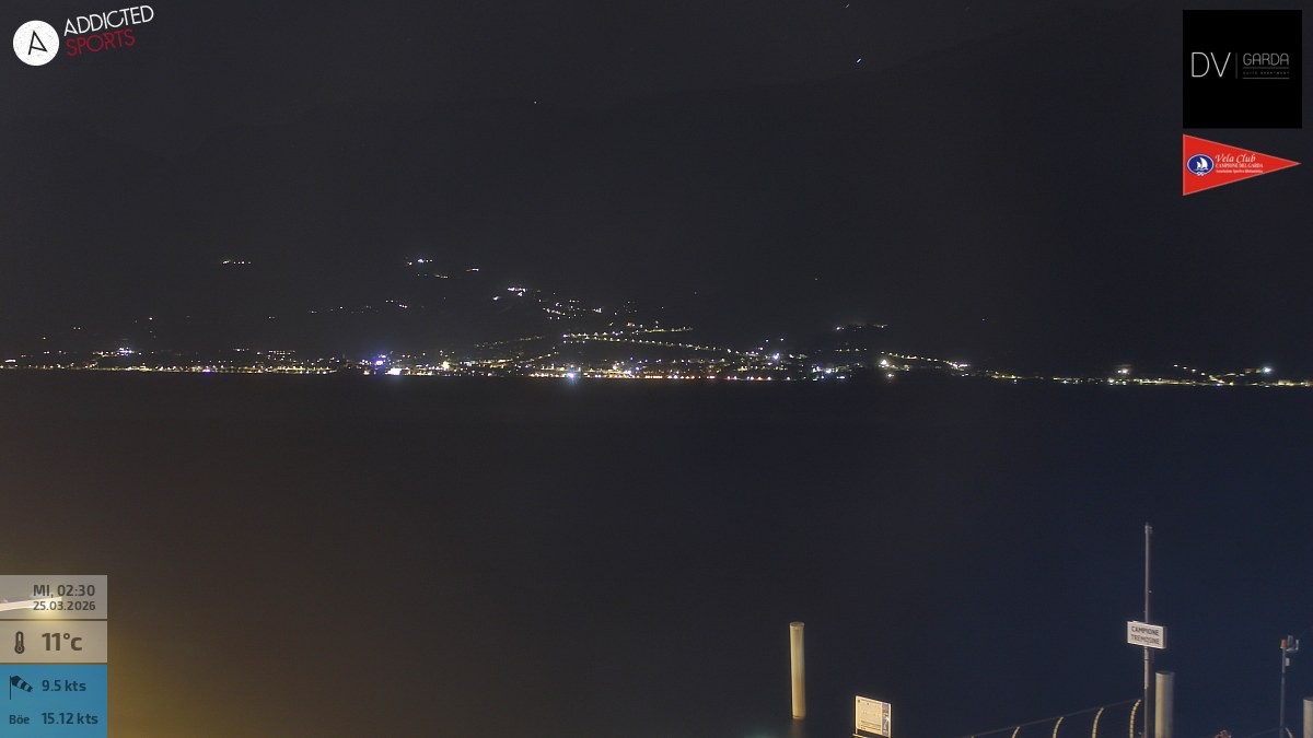 Archived image Webcam Campione del Garda - Lake Garda