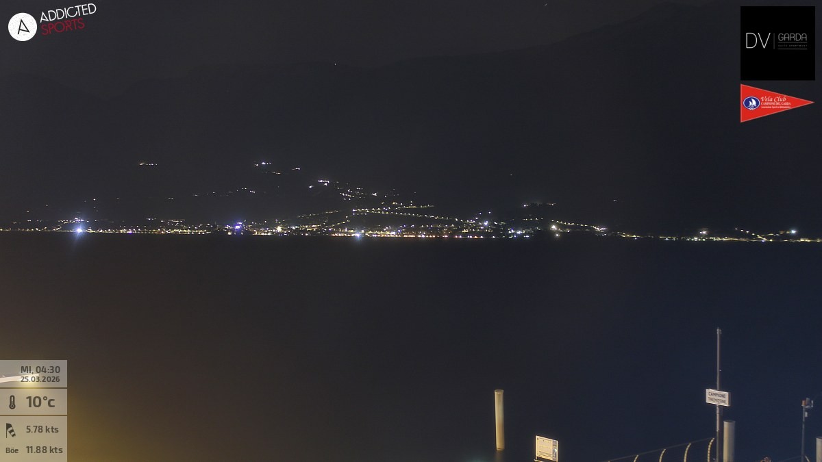 Archived image Webcam Campione del Garda - Lake Garda