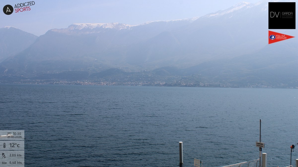 Archived image Webcam Campione del Garda - Lake Garda