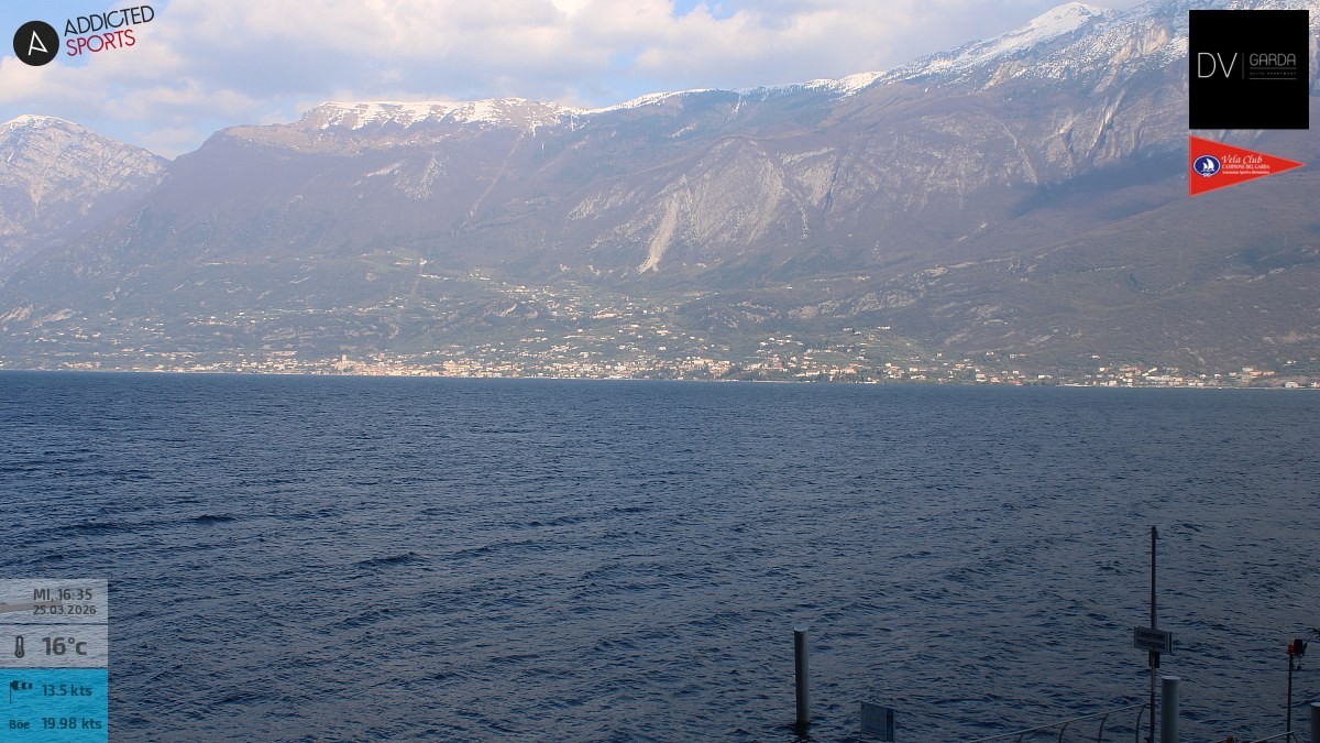 Archived image Webcam Campione del Garda - Lake Garda