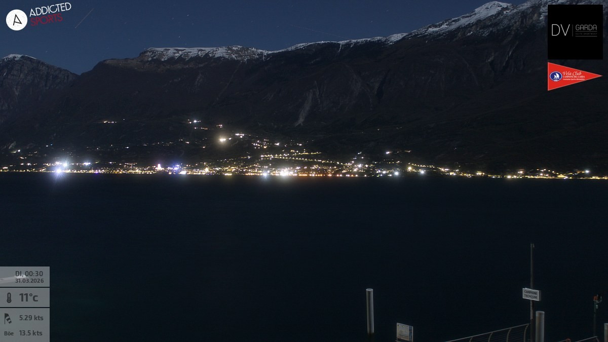 Archiv Foto Webcam Gardasee Campione del Garda