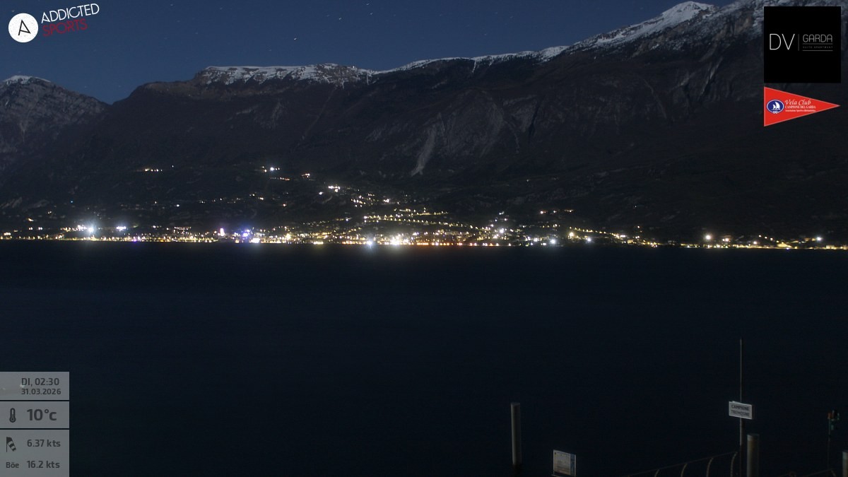 Archiv Foto Webcam Gardasee Campione del Garda