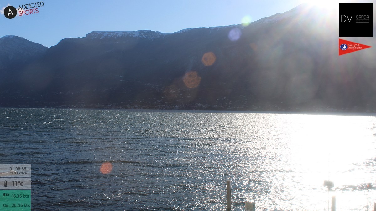 Archiv Foto Webcam Gardasee Campione del Garda