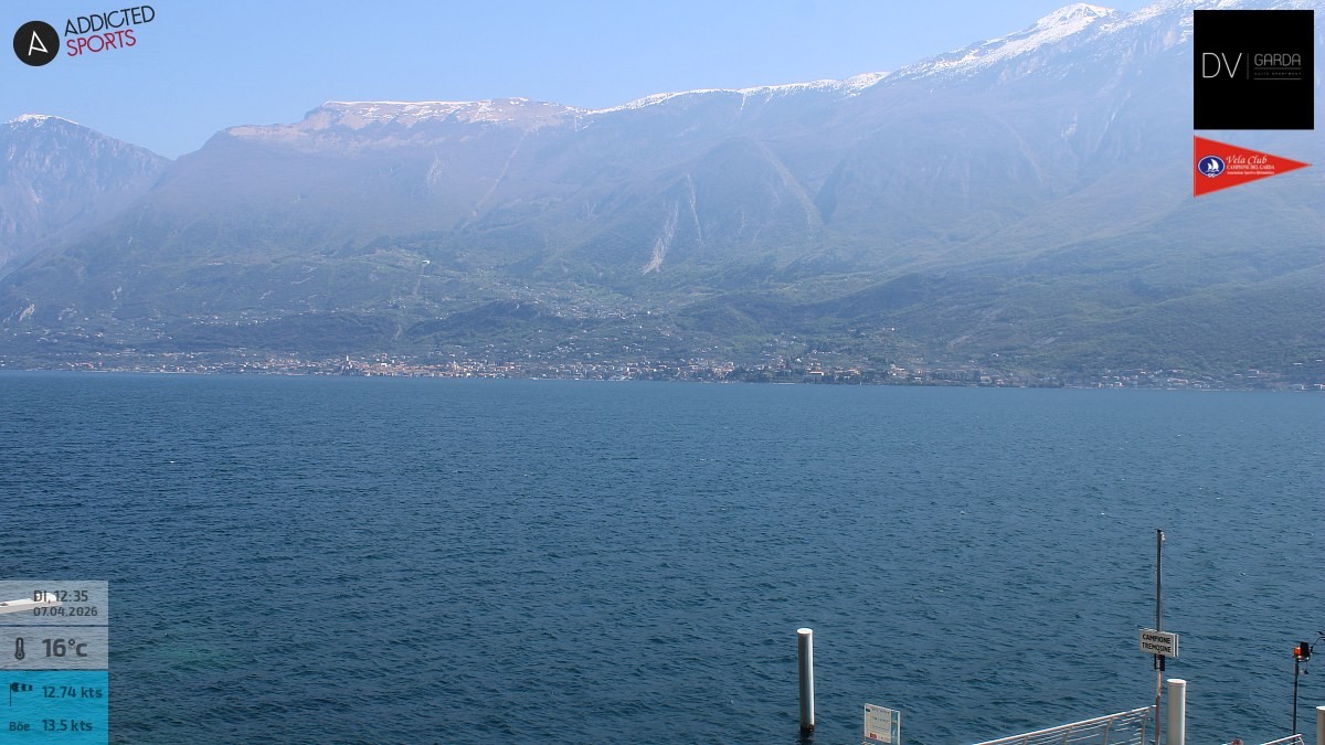 Archiv Foto Webcam Gardasee Campione del Garda