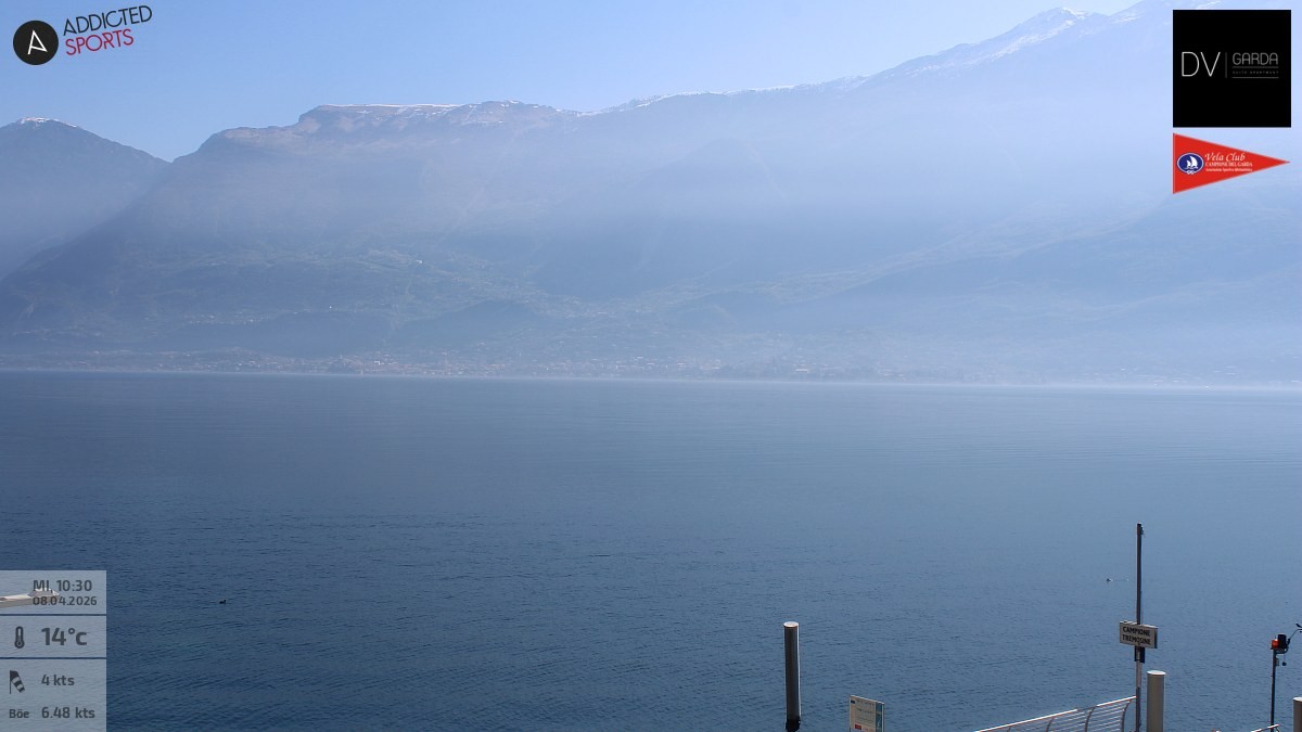 Archived image Webcam Campione del Garda - Lake Garda