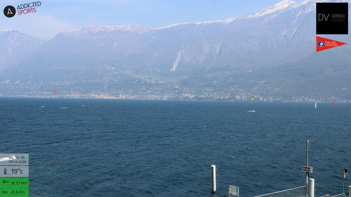 Archived image Webcam Campione del Garda - Lake Garda