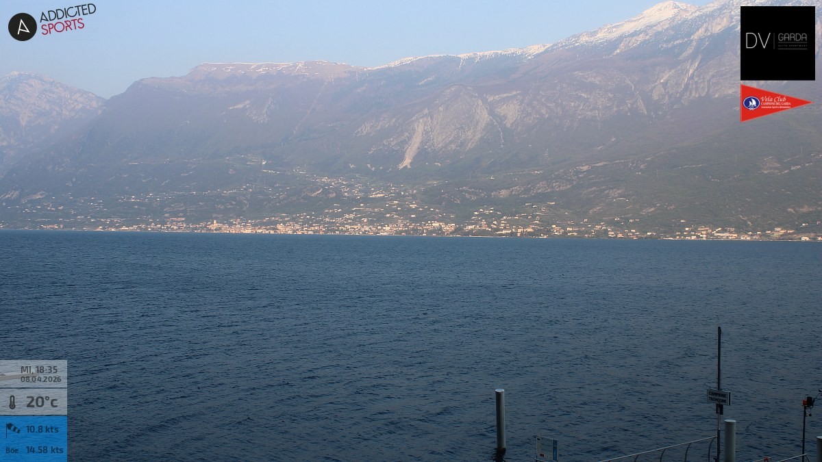 Archived image Webcam Campione del Garda - Lake Garda