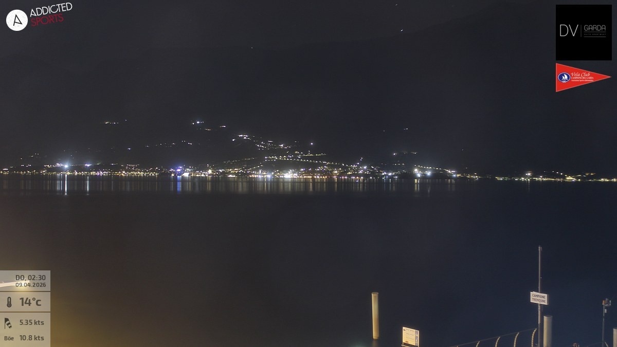 Archiv Foto Webcam Gardasee Campione del Garda