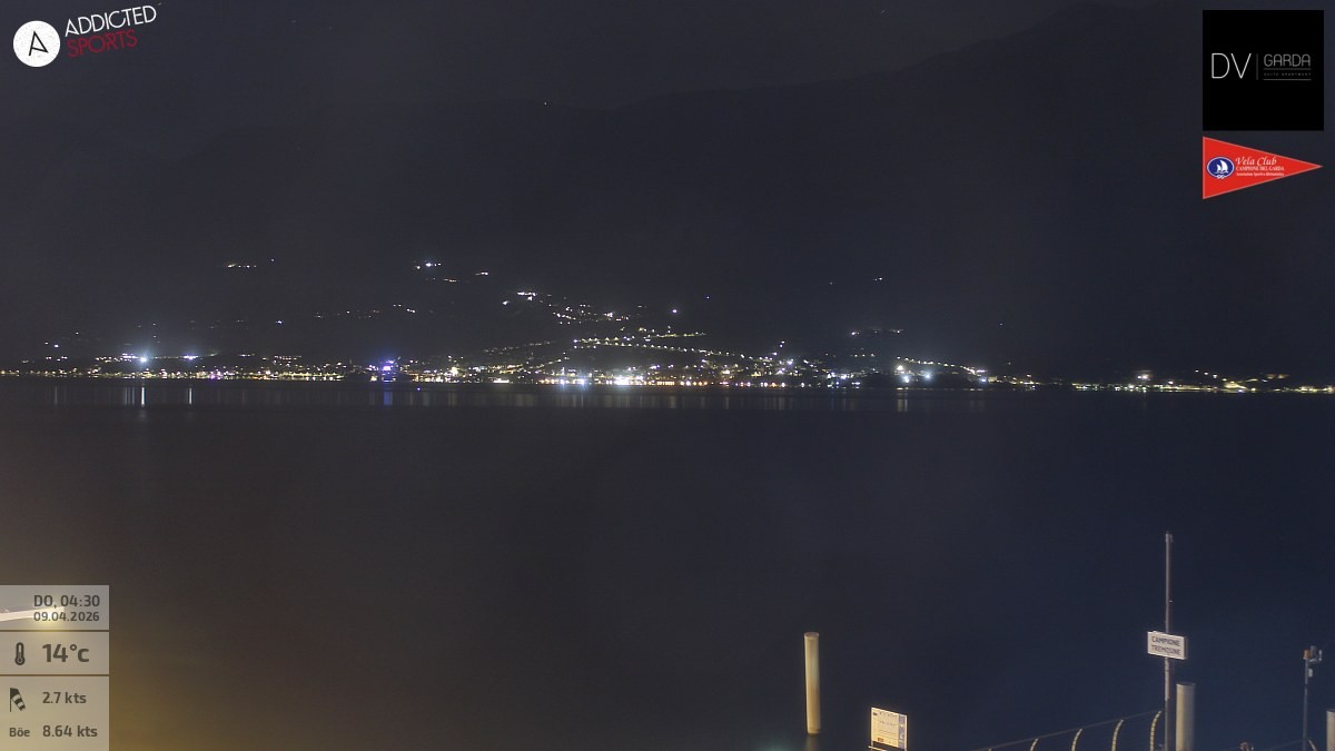 Archiv Foto Webcam Gardasee Campione del Garda
