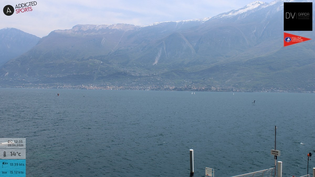 Archiv Foto Webcam Gardasee Campione del Garda