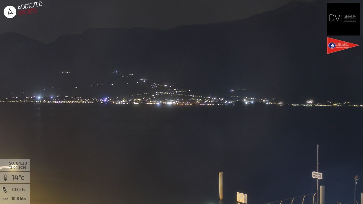 Archiv Foto Webcam Gardasee Campione del Garda