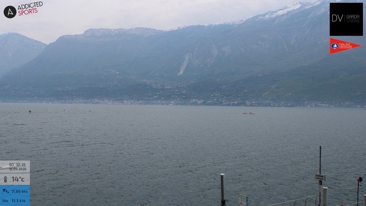 Archiv Foto Webcam Gardasee Campione del Garda