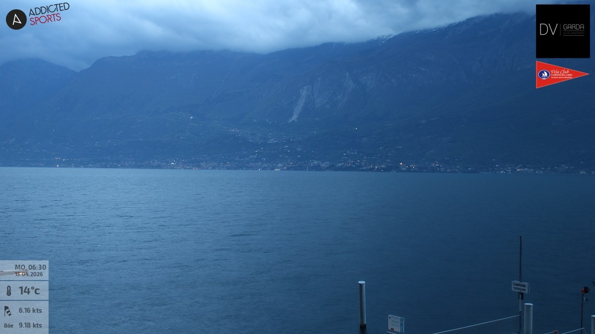 Archived image Webcam Campione del Garda - Lake Garda