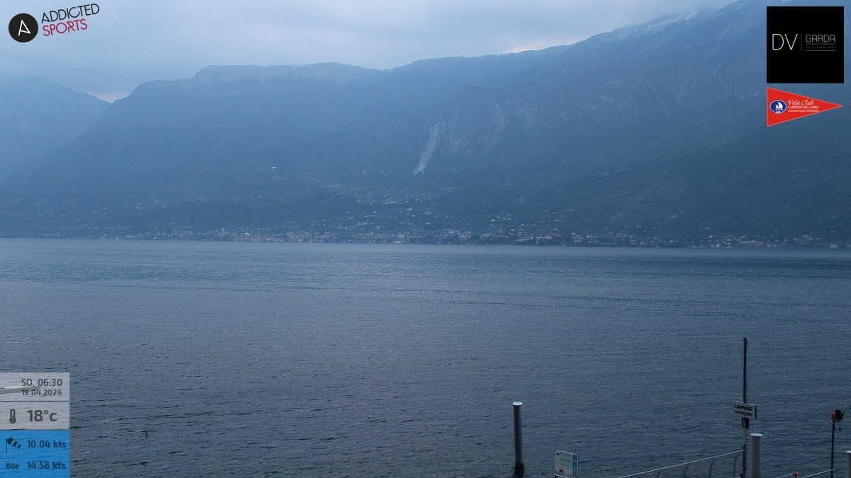 Archived image Webcam Campione del Garda - Lake Garda