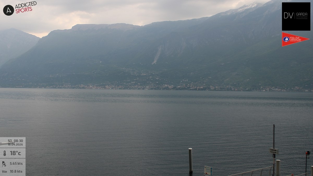 Archived image Webcam Campione del Garda - Lake Garda