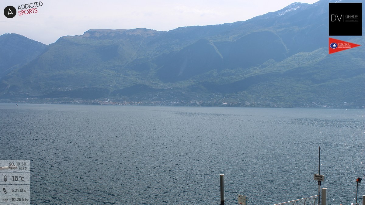 Archived image Webcam Campione del Garda - Lake Garda