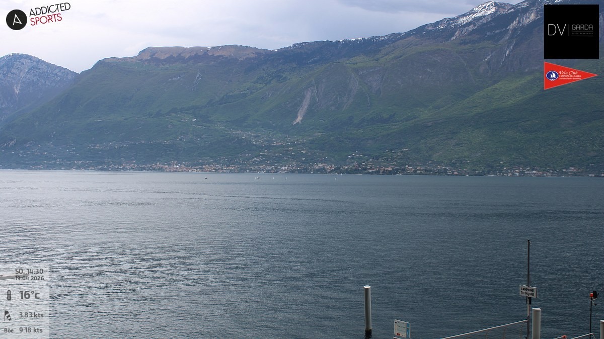Archived image Webcam Campione del Garda - Lake Garda