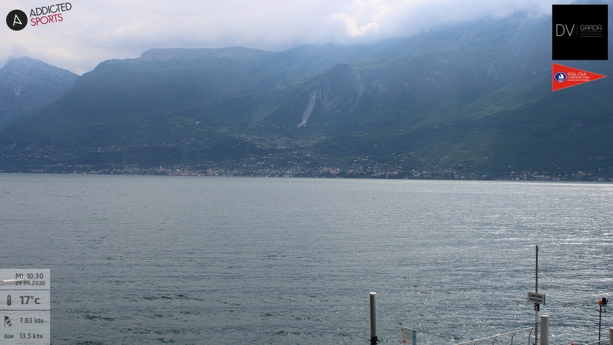 Archived image Webcam Campione del Garda - Lake Garda